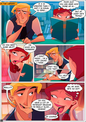 College Cartoon Porn Comics - ... College Perverts - Lust in the library - page 3 ...