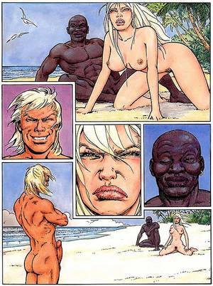 interracial beaches - Interracial cartoons â€“ Interracial porn