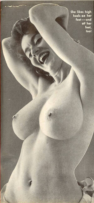 french vintage nude pinups - Sabine Demois, French pinup model 1960's