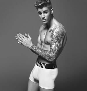 Black Male Star Justin - Justin Bieber debuts as Calvin Klein underwear model | CBC News