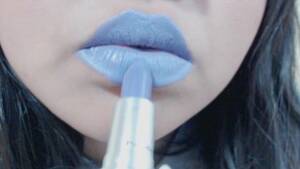 Blue Lipstick Girl Porn - Unusual Colored Lipstick Application - Pornhub.com