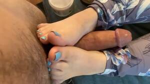 blue toes porn - Pretty Blue Toes + Cumshot - Pornhub.com