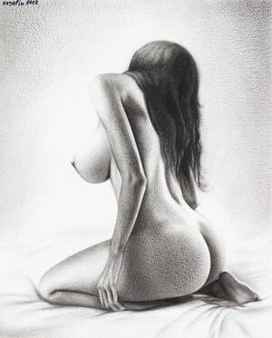 black lady nude drawing drawing - Drawings of Naked Women - 56 porn photos