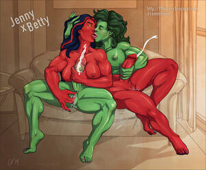 Lesbian Red She Hulk Porn - Rule34 - If it exists, there is porn of it / garikaliev, betty ross,  jennifer walters, red she-hulk, she-hulk / 722232