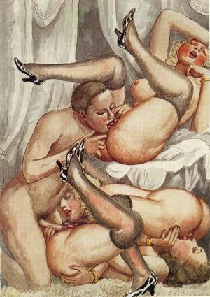 antique erotica drawings - Antique erotic illustrations by Fameni