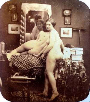 Daguerreotype From The 1800s Vintage Porn - chubachus: Daguerreotype portrait of two nude women, c. 1850â€²s. By