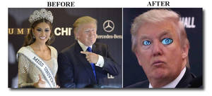 Dr Visits Miss Buxley Beetle Bailey Porn - ... for his Miss Universe contest Putin had him kidnapped and replaced by a  body double. You can definitely see it in the photos before and after his  trip.