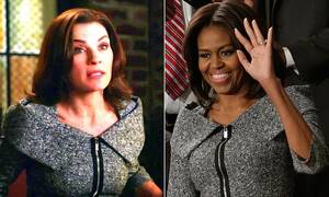 Mature Porn Michelle Obama - Michelle Obama's State of Union outfit is from the Good Wife | Daily Mail  Online
