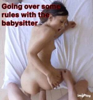 Dad Fucks Babysitter Captions - Babysitter Caption GIFs - Porn With Text