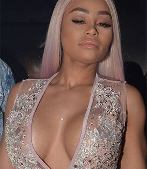 ebony tit oops - I honestly have no idea why Blac Chyna here is a celebrity but I know she  is oneâ€¦and I also know that she's got big round fake tits that she loves to  ...