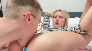 blowjob licking pussy - Young couple afterparty : hard fuck, blowjob and pussy licking - MiraDavid  watch online or download