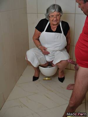 Grandma Toilet Porn - Porn image of woman cum in mouth squatting bukkake huge boobs 90 toilet  created by AI