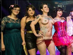 Danielle Burlesque Porn - Danielle Colby and her burlesque friends.