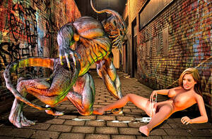 3d Huge Insect - Giant insect enjoys drilling hot girl's cunt | KingdomOfEvil 3d