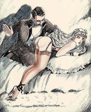bride spanking - This is a meme that turns up quite often in vintage spanking erotica: the  wedding night spanking. It's usually presented as something that's playful,  ...