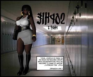3d ebony cum sluts - Ebony School Slut 2 â€“ Sophie, 3D Interracial | Porn Comics