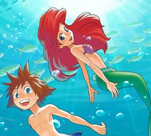Kingdom Hearts Gender Bender Porn - Kingdom Hearts - Sora and Ariel by WiiMaster91.deviantart.com on @deviantART
