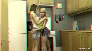 3d Glasses Lesbians - Angela and Stephanie pleasuring eachother