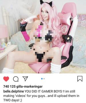 Delphine Porn - If you ever feel bad, remember that Belle Delphine would rather do porn  than play minecraft with pyro despite him paying her 1 million dollars :  r/pyrocynical