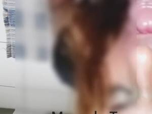 Indian Swallow Cum - Desi Indian porn star Manusha Shemale swallowing cum of a client