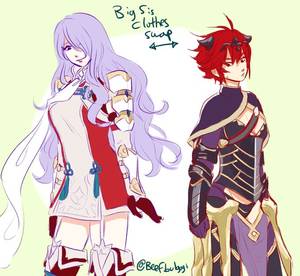 Body Swap Porn Fan Art - Fire Emblem: If/Fates - Camilla and Hinoka clothes swap