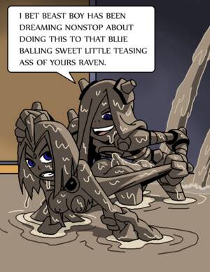 anime girls nude mud fight - Dboy Raven and Terra Mud Fight (Teen.. at XXX Cartoon Sex .Net