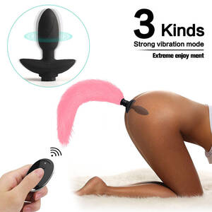 Anal Sex Toys Tails - Remote Control Butt Plug With Tail Vibrating Swing Cosplay Anal Sex Toy  Silicone | eBay
