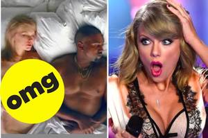 Kanye West Taylor Swift Interracial Porn - Could Taylor Swift Looking Naked In Her New Video Be A Dig At Kanye West?
