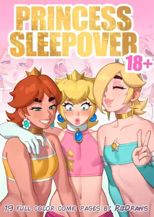 Mario Lesbian Sex - Yaoi porn comics Super Mario Bros â€“ Princess Sleepover