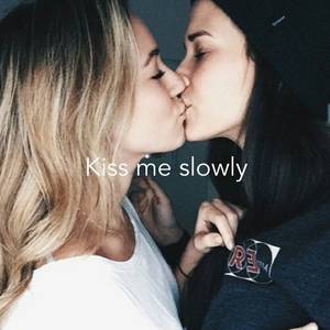 cute lesbians kissing - All types of kisses are the best. Want a FREE Lesbian Necklace?