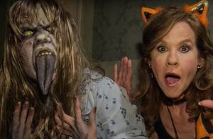 Linda Blair Porn - Watch Linda Blair Walk Through 'The Exorcist' Maze at Halloween Horror  Nights - Bloody Disgusting