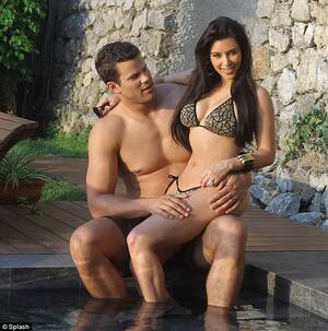 Kim Kardashian Honeymoon Porn - Kim Kardashian wears six swimsuits in just three days | Daily Mail Online