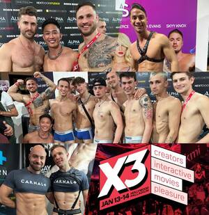 Alternative Male Porn Stars - Gay Porn Stars At X3 Expo 2023 In Los Angeles