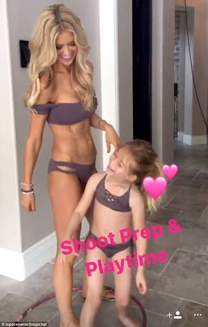 Christina Tarek Hot Nude Porn - Christina El Moussa and daughter wear matching bikinis | Daily Mail Online