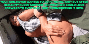 Army Girl Porn Captions - Animated GIF - Porn With Text