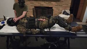 Military Pov Orgasm - MARPAT: Bound soldier cuming off - ThisVid.com