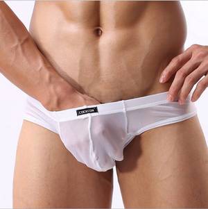 Boy Boxer Brief Cum Porn - 2016 Sexy Men's Sheer Underwear See COCK Through Comfortable Cockcon Briefs  Boxer Sexy Sheer Gay Love Porn Lingeries Stagewear Clubwear Men's Underwear  MALE ...