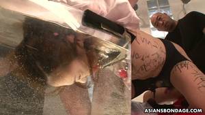 japanese slave gif - Water torture and pussy torment for cute Japanese slave Miu