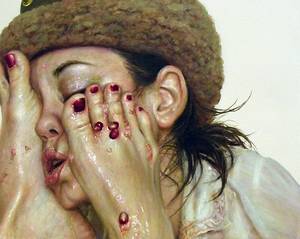 Artsy Weird Porn - Really, some very talented person spent hours painting wounded feet on a  face-, and my family thinks I'm weird-3WD | Pinterest | Paintings, ...