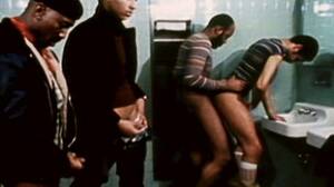 Men Bathroom Porn - Gay Orgy : 8 men in the bathroom gay porn video on VintageGayMovies