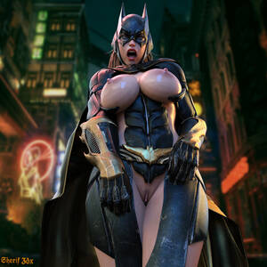 3d Sexy Batgirl - Rule 34 - 1girls 3d barbara gordon batgirl batman (series) breasts dc dc  comics female female only fit female looking at viewer medium breasts  nipples nordfantasy partially clothed partially nude pussy shaved