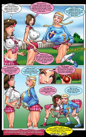 hockey cartoon porn - Field Hockey Fight- World of Smudge - Porn Cartoon Comics
