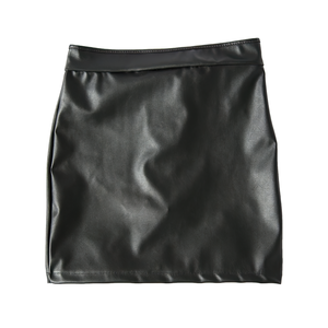 Leather Skirt Fetish Sex - Black PU Leather Erotic Mini Dress / Sexy Women's Fetish Porn Skirt Bondage  | EVE's SECRETS