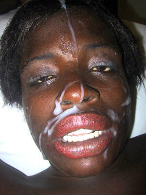 amateur black girl facial cumshot - Ebony facial cumshot. Photo #1