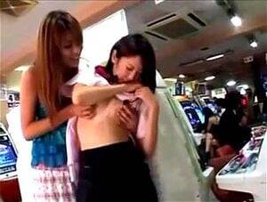 Asian Public Lesbian Porn - Watch Asian Lesbian Seduction in a Penny Arcade - Asian, Public, Lesbian  Porn - SpankBang