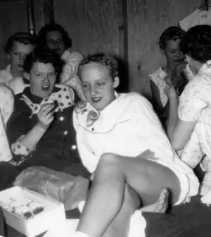 lesbian nudist camp - KINKY PAJAMA PARTY SECRET SUMMER LESBIAN CAMP NAUGHTY WOMEN ~ 1950s PHOTO |  eBay