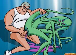 Ben 10 Gay Alien Porn - Granddad Max has no problems with plumbing lean alien nymphs like this one  here â€“ Ben 10 Sex