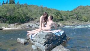 Double Beach Sex - Hot Couple having Risky Sex on Public Beach and Bus - Huge Double Cumshot Porn  Videos - Tube8