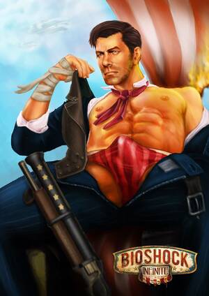 Bioshock Porn Gay - Rule 34 - 1boy 1male abs bioshock bioshock infinite booker dewitt bulge  clothing dilf freakoutduder gun handkerchief male male only mature male  muscular muscular male speedo stubble underwear video games | 2993620