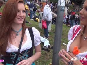 German Oktoberfest Porn - Aische Pervers - Pornocasting auf dem Oktoberfest - Teil 1